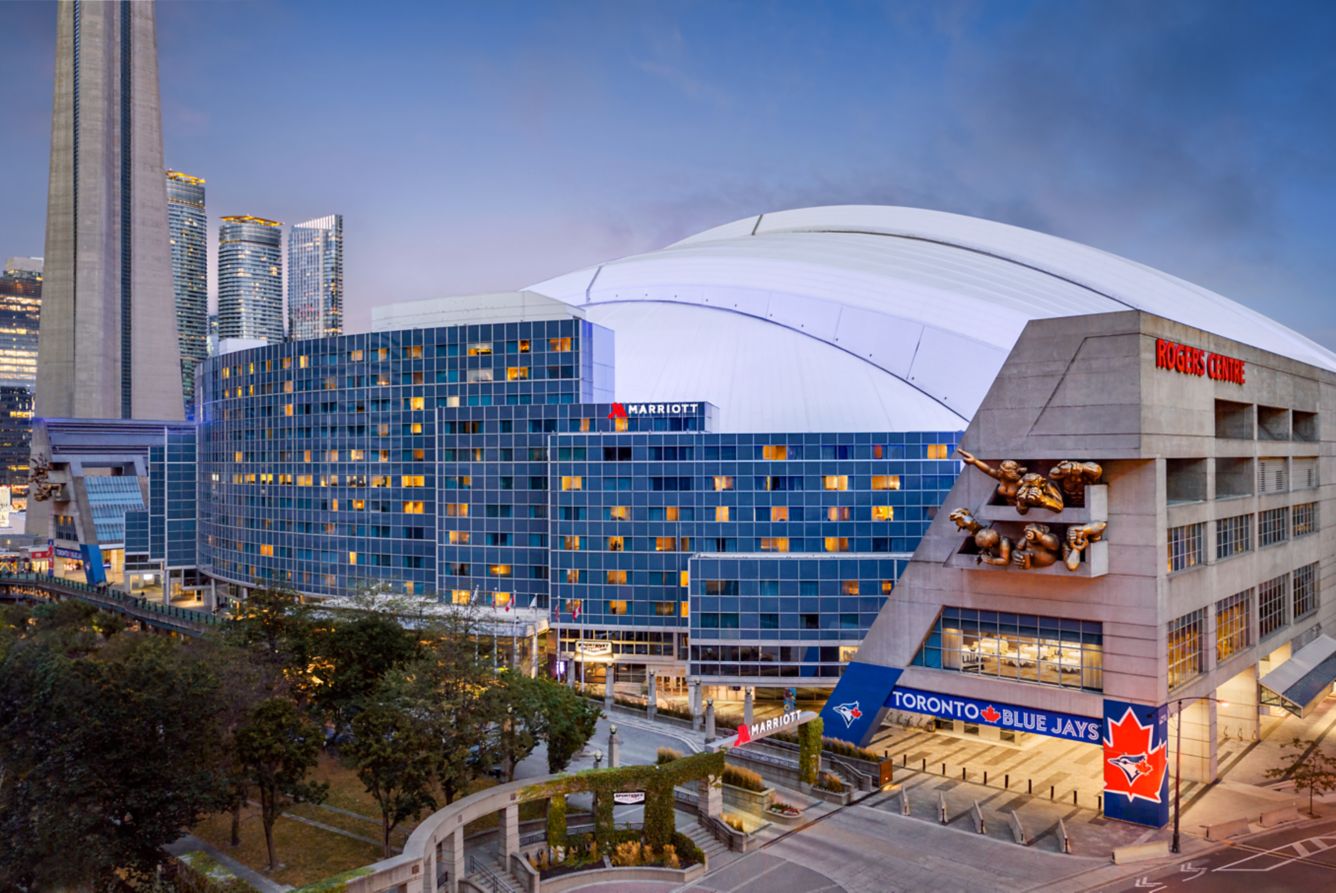 Toronto Marriott City Centre Hotel (connected to the Rogers Centre) Toronto Canada